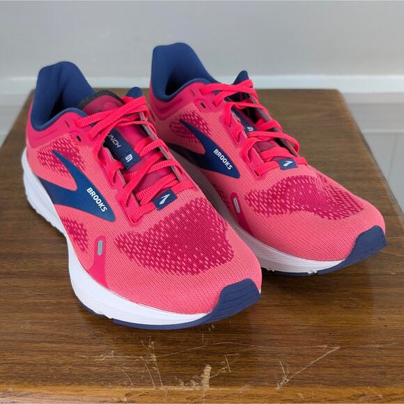 NEW Brooks Launch 9 Running Sneakers Shoes Active Performance Hot Pink Size 8 - Picture 2 of 14